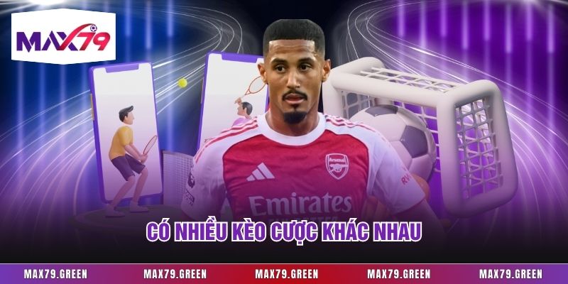 Có nhiều kèo cược khác nhau