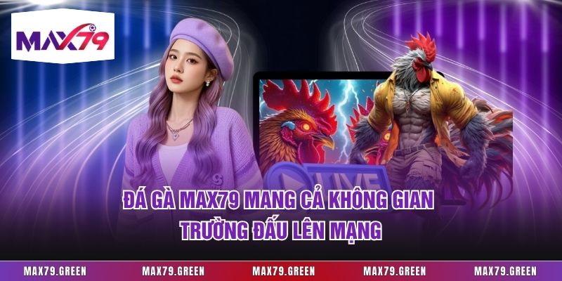 Đá gà Max79 mang cả không gian trường đấu lên mạng